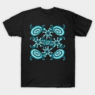 Blue zenarts flowers T-Shirt